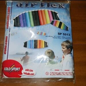 Kite Toy Air Flex Kite Double Handle 5513 Stunt Kite Rainbow